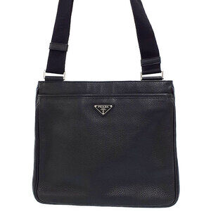 Prada City Messenger Bag black Vitello leather